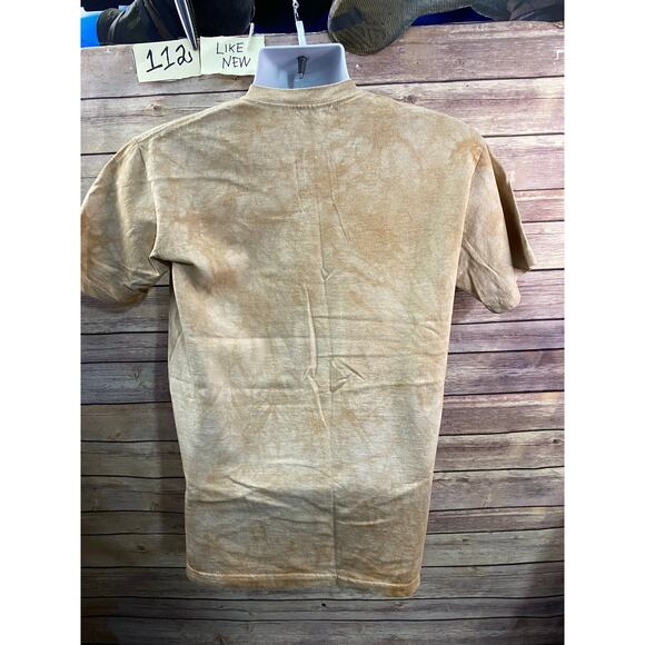 The Mountain Unisex Tie Dye Pug Dog Face T-Shirt Graphic Print Brown Size Small - Picture 2 of 8